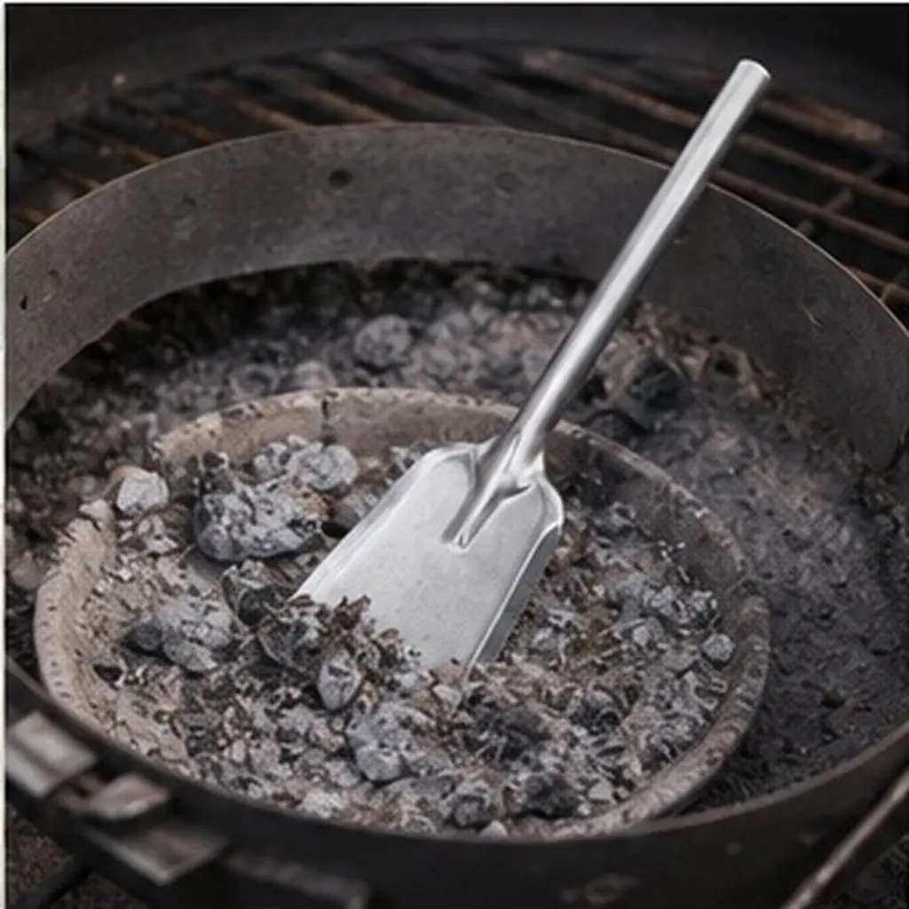 Mini Metal Ash Shovel Coal Scoop Fireplace Fire Pit Cleaning Tool Lightweight Garden Soil Metal Spade Convenient Garden Shovel