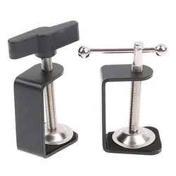 Universal C Shape Table Mount Clamp Clip For Fittings Metal Microphone Stand Stainless Steel Home Furniture Installation
