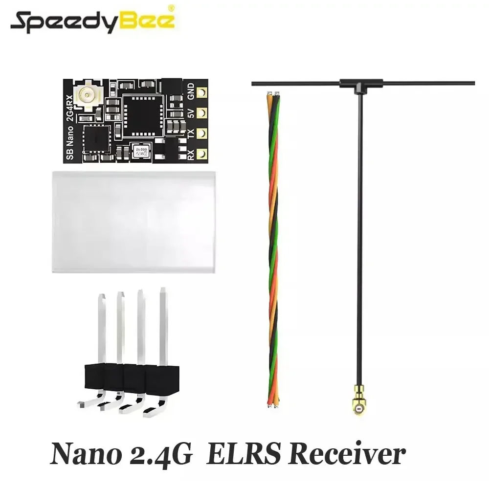 

Приемник SpeedyBee Nano 2.4G ELRS — приемник FPV-дрона дальнего действия для фристайла и сборки своими руками