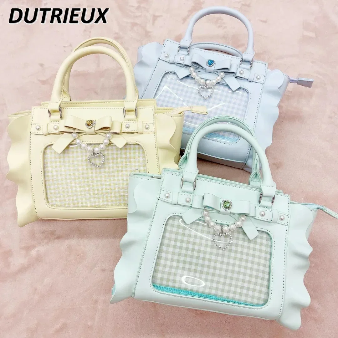 Fashion Japanese Style Mine Series Spring Autumn Ladies Bags Portable Messenger Bag 2024 New Volume Lace Women's Handbags