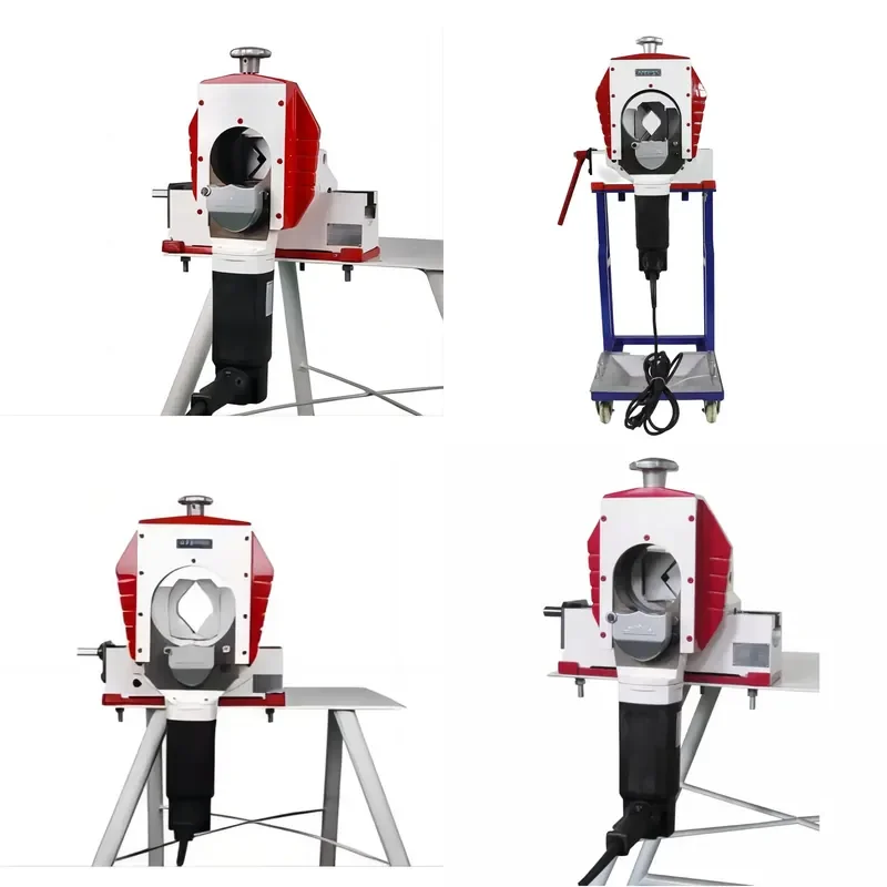for R4 Track Type Stainless Steel Aluminum Semi Automatic Pipe Cutting Machine Energy Saving 1.6KW for Pipes OD 19-120mm