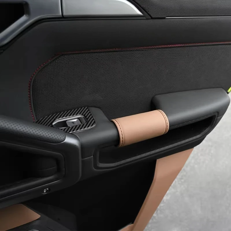 

For Jetour T2/i -DM Car Door Handle Cover Car Inner Door Handle Protective Leather Case Interior Modification Accessories Tools