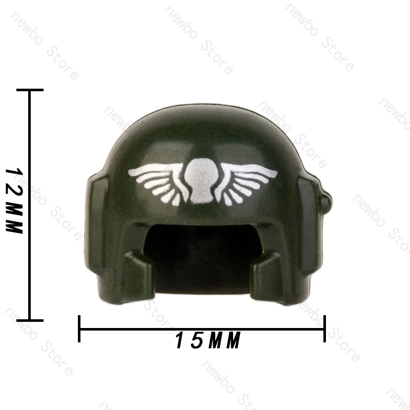 Koruit Hamer 4 cm Wapens Voor Mini Poppen Groene Accessoires Helm Armor MOC Bouwstenen Baksteen Figuren Speelgoed Voor kinderen Gift