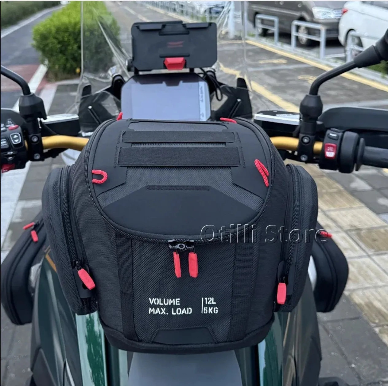 12L Motorcycle Fuel Tank Bag Luggage Waterproof Backpack Quick Lock Kit for BMW R1300GS GS1300 R 1300 GS 2023-2025