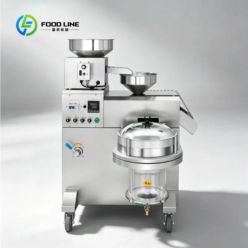 Custom One-button Operation Household Oil Press Machine Easy Clean Automatic Mini Cold Hot Oil Extractor
