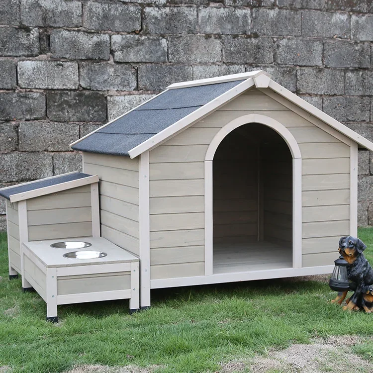 Customize Chinese Manufacture Weatherproof Outdoor Luxury Wooden Dog Kennel House