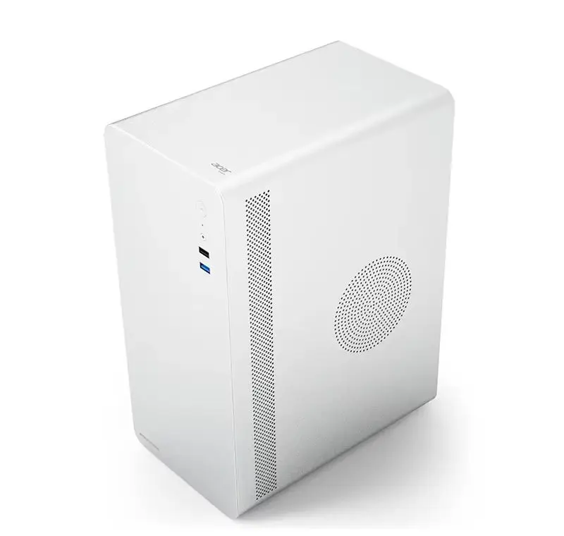 

U200 Черно-белая ручка Настольный компьютер Толстая плата MATX Настольный небольшой корпус