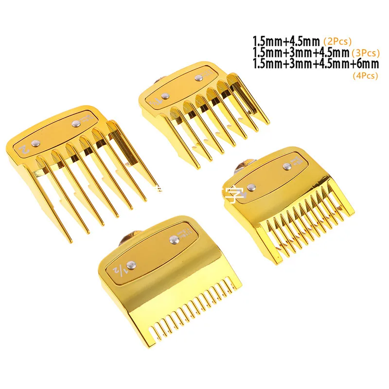 2/3/4Pcs Hair Clipper Guide Comb Cutting Limit Combs Standard Guards Attach Parts Electric Clippers Accessories