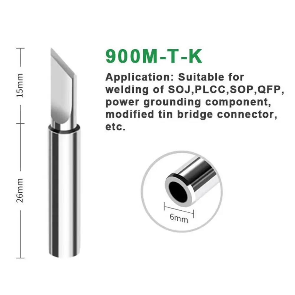Dicas de soldagem bk-9033, sem chumbo, 900m-t-i k s, para cabeça de solda, para 900m, 907, 913, 376, 453, 601d, 878l