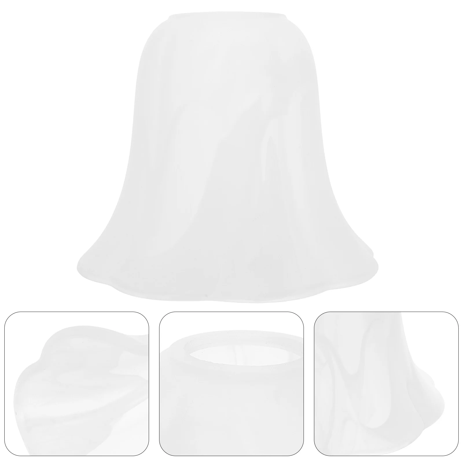 

Elegant Frosted Glass Lampshade Replacement For Chandelier Wall Sconce Bell Shaped Light Fixture Cloud Shade Soft Light