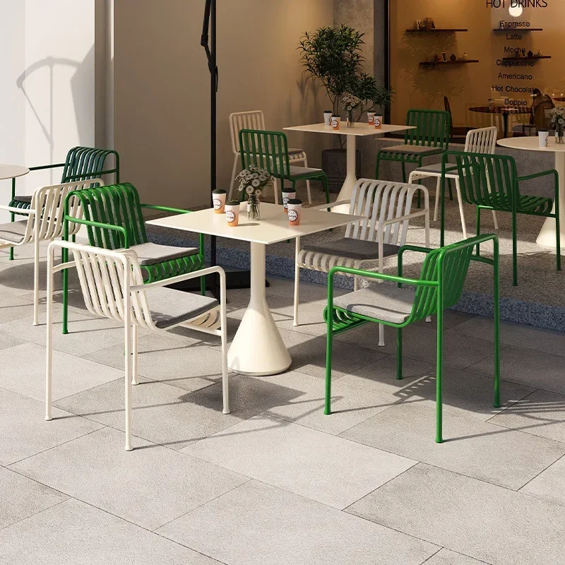 Outdoor table and chair courtyard leisure area table and chair combination cafe outdoor open-air balcony garden wrought iron