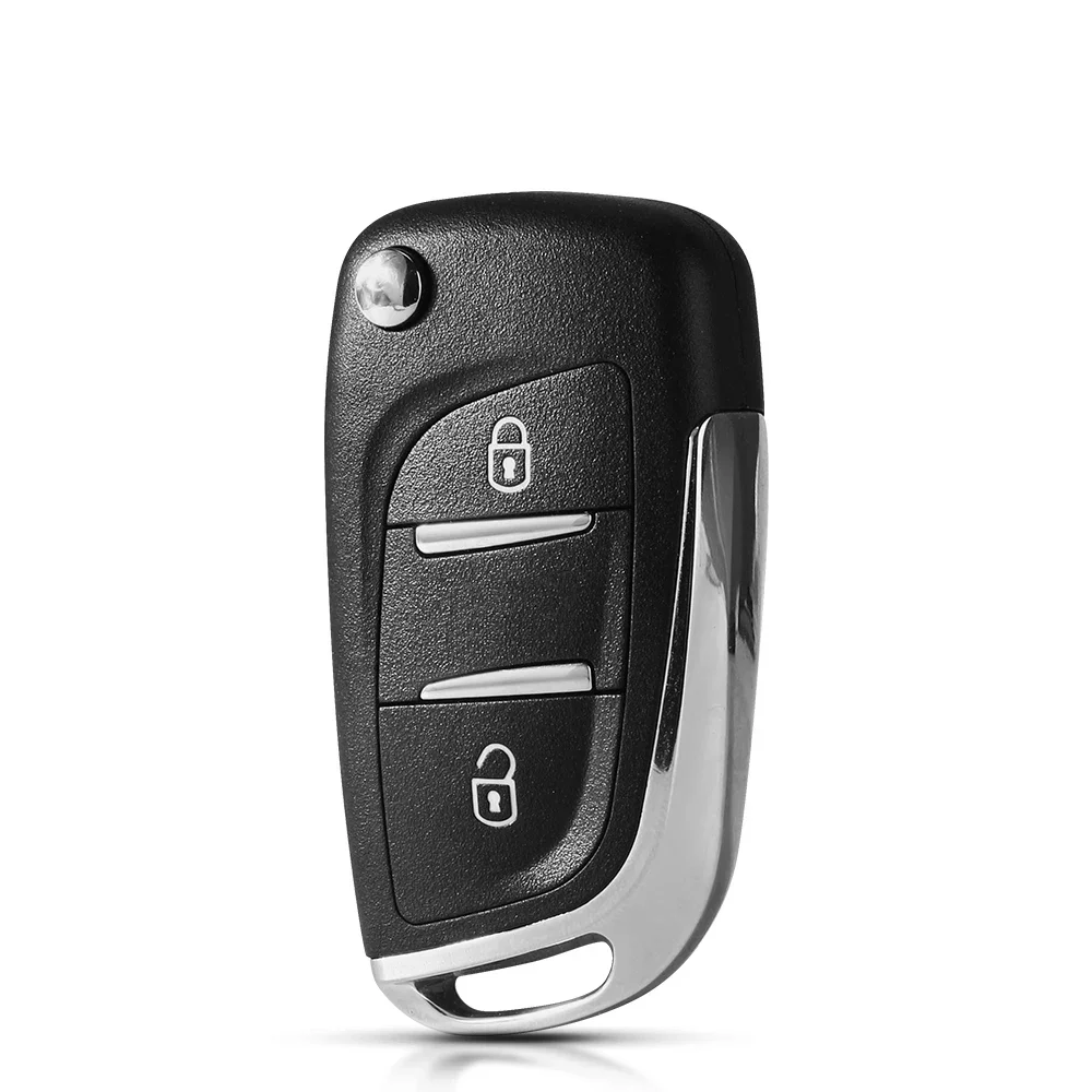 KEYYOU o 433MHz ID46 układu CE0523 CE0536 zmodyfikowany pilot z kluczem Fob dla Peugeot 307 407 607 HU83/ VA2 ostrze 2 3 przycisk