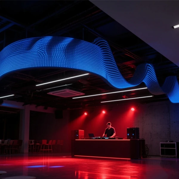 

P15 Led Screen /Led Display matrix Light ；Rgb Stage Flexible Screen；Led Flexible Screen 24V Screen ； for Club\ Show \ Exhibition