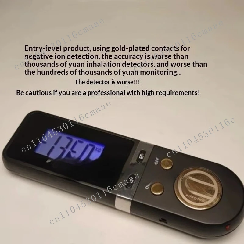Negative Ion Concentration Tester Gold Plated Plate Blue Screen Display High Accuracy