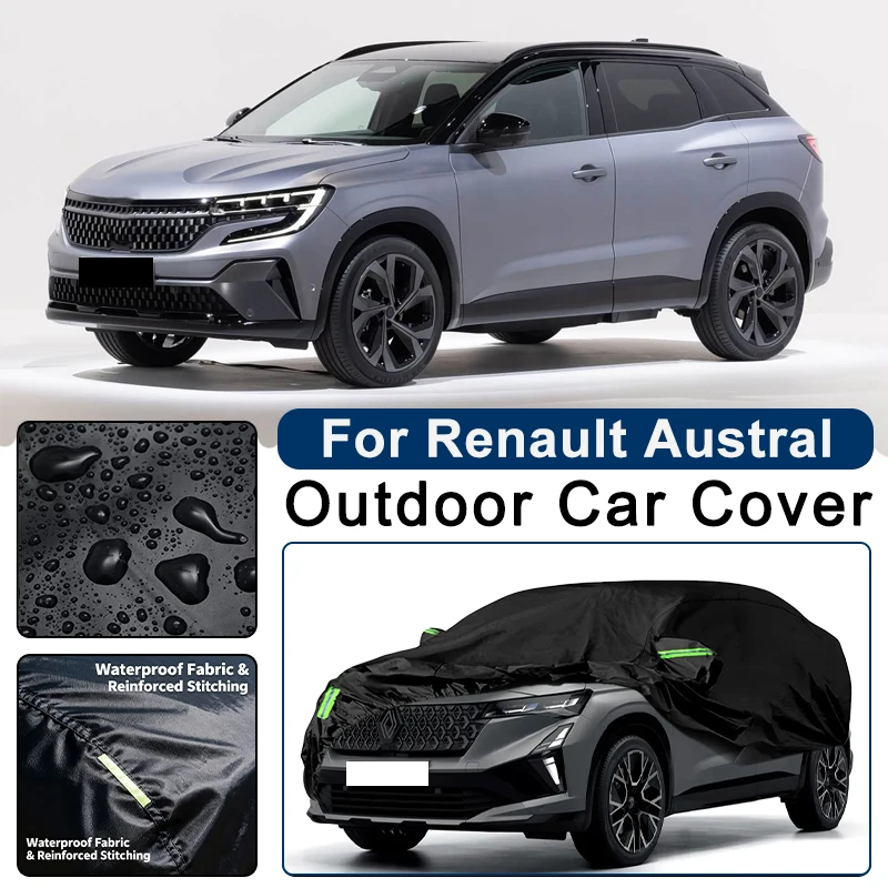 

Outdoor Car Cover Waterproof Dustproof UV Sun Protection, Full Car Protector Exterior Accessories For Renault Austral 2022-2026