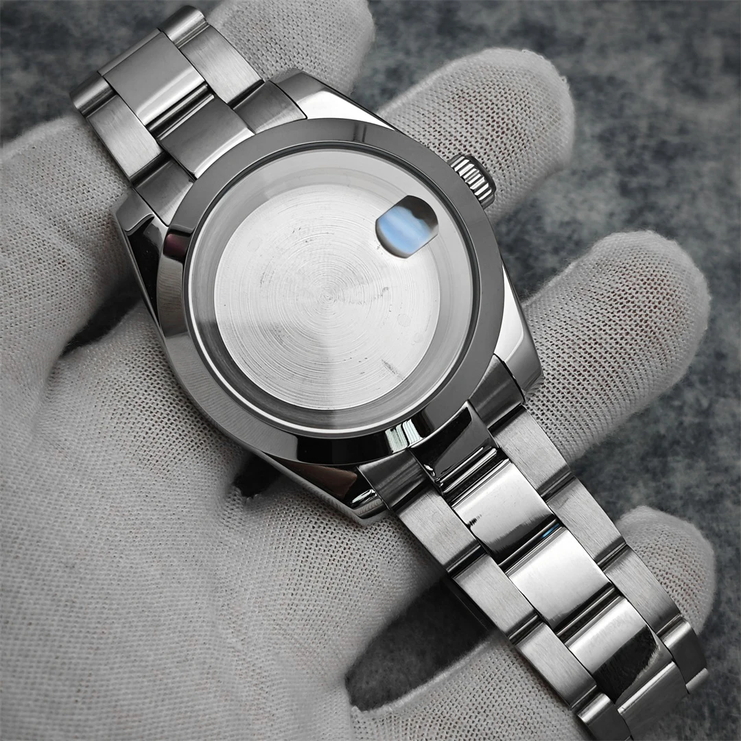 メンズ時計ケース,スチールケース,サファイアクリスタル,透明カバー,n h35ヨースター,nh36ムーブメント,39mm