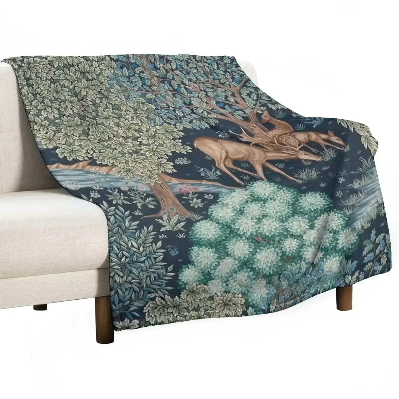 William Morris The Brook Tapestry Throw Blanket Hairys Blankets For Sofas Blankets