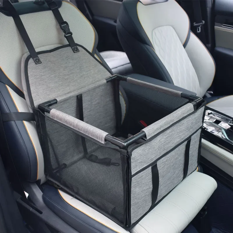 For Dog Car Pad Pet Safety Seat Anti Dirty Waterproof Pet Car Bag Dog Kennel In Car Pet Mesh Hanging Bag Travel Carrier