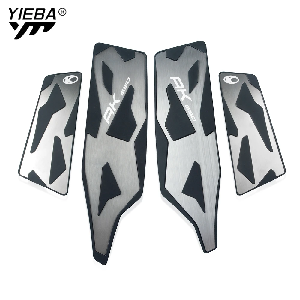 

For KYMCO AK 550 ak550 2018 2019 Motorcycle Foot Pegs Pedal Footboard Step Front and Rear Footrest Floorboards AK 550 2017-2020