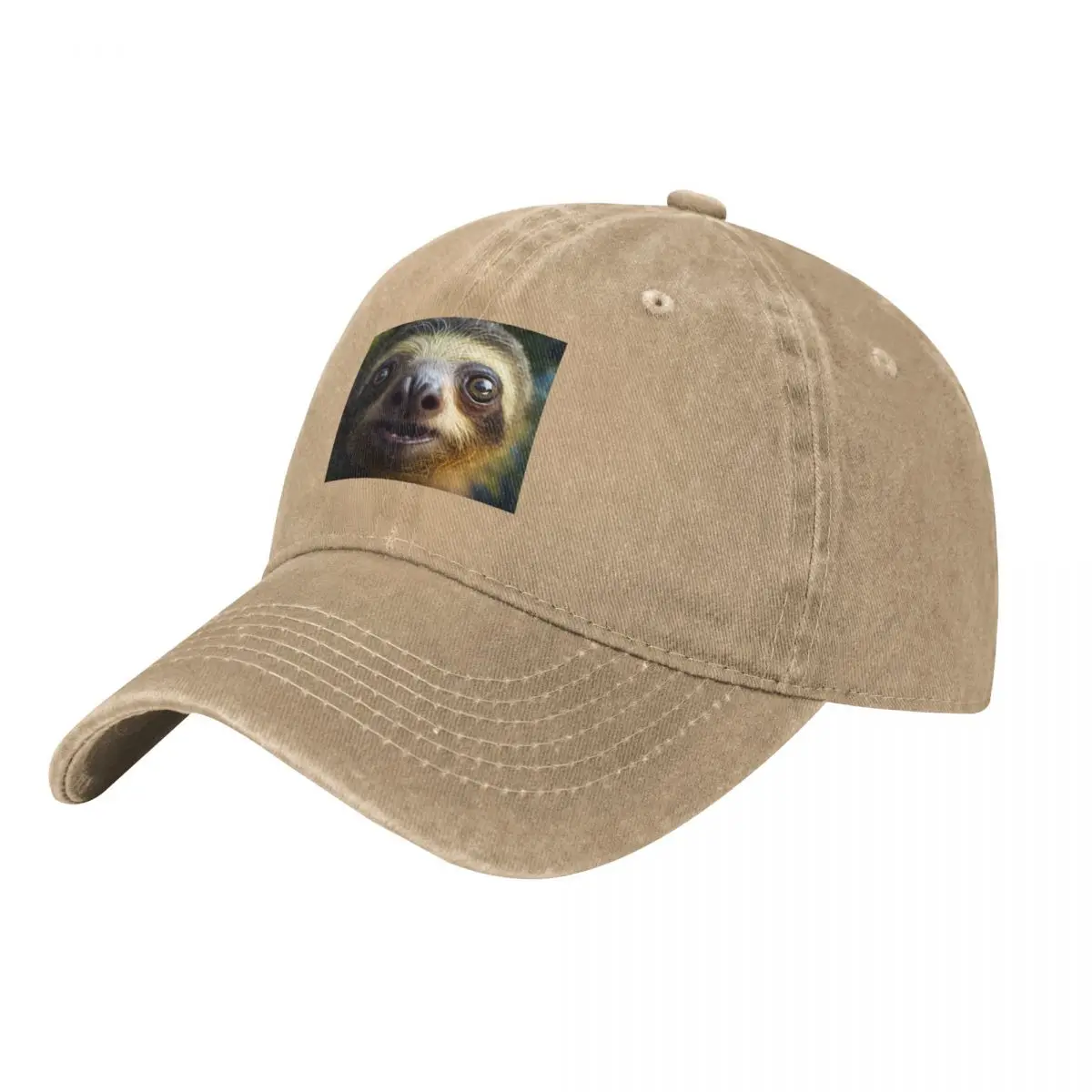 A Shocked Sloth Baseball Cap western Hat funny hat New In Hat custom Golf Men Women's