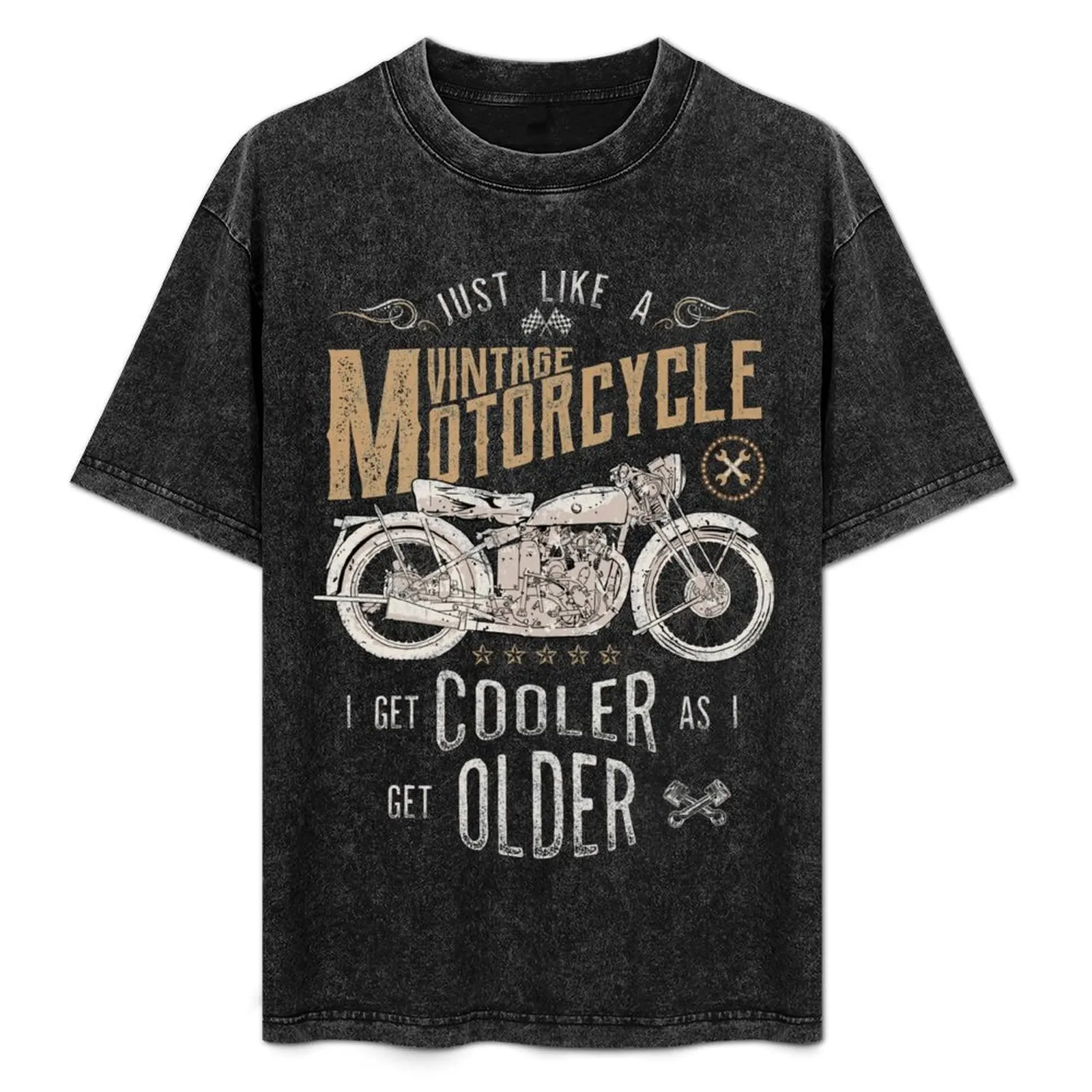 

Vintage Motorcycle, Cooler As I Get Older T-Shirt Lightweight Casual Summer T-Shirt