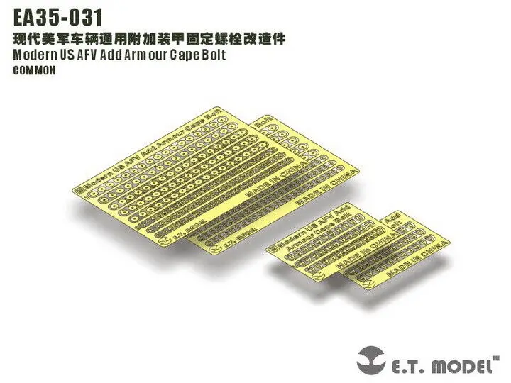 ET Model 1/35 EA35-031 Modern US AFV Add Armour Cape Bolt Detail Up part COMMON