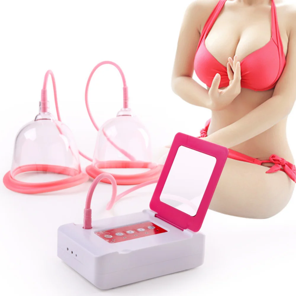 A/B/C/D Cup Massager Chest Massage Machine Negative Pressure Vacuum Therapy Breast Enlargement Cupping Pump for Chest Enhance