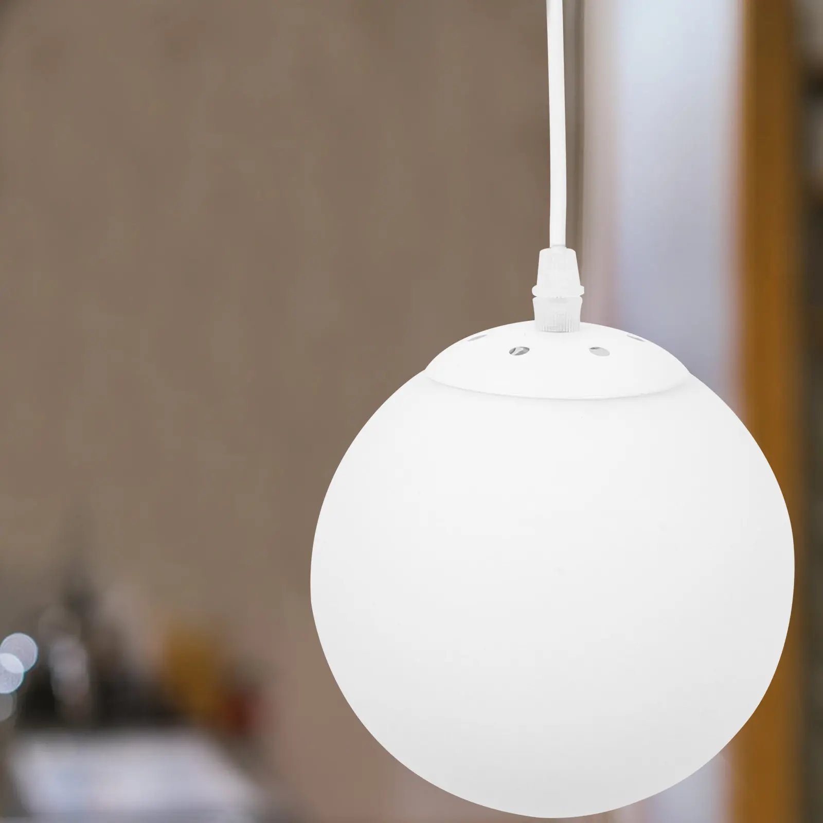 

Glass Hanging Ball Pendant Light White Large Glass Globe Ceiling Fixture for Dining Room Kitchen Porch Foyer Restaurant Lighting