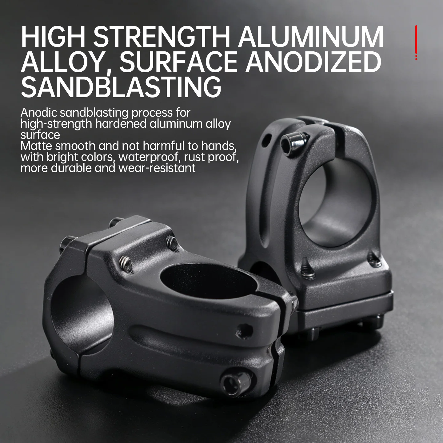 Tesno Aluminum Alloy Bicycle Stem for Racing Road Bike 25.4-28.6-35mm Short Handlebar Hollow Design Bike Accessory