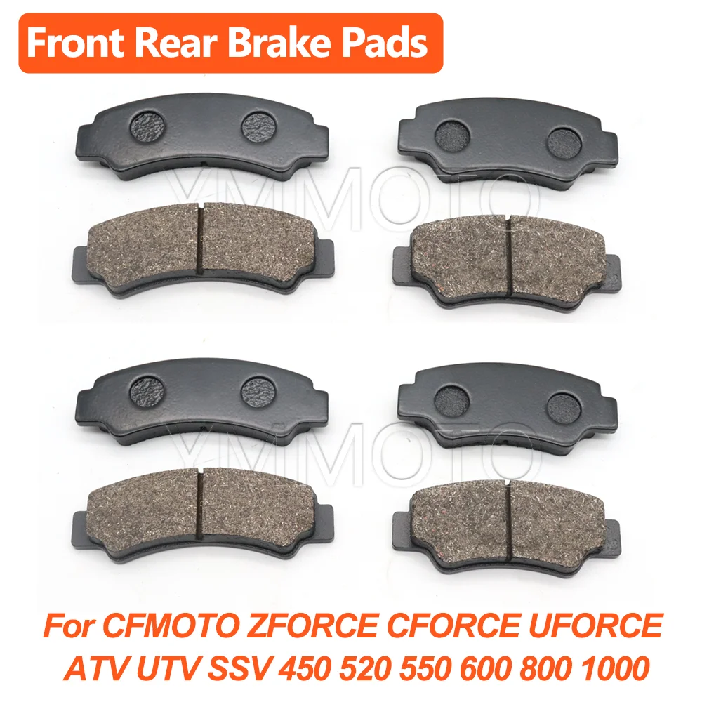 Front Rear Brake Pads 8PCS For CFMoto Cforce Uforce Zforce 800 850 900 1000 ATV UTV Direct Replacement Motorcycle Accessories