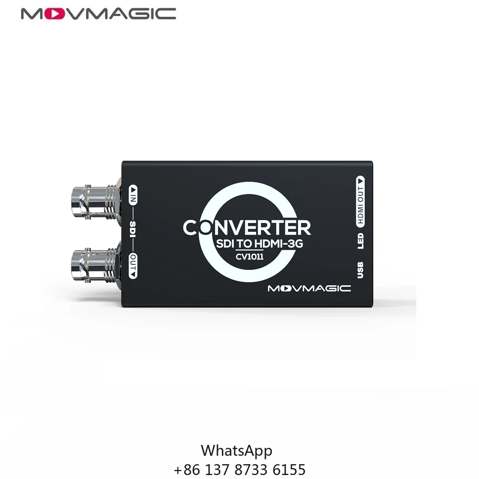 Movmagic CV1011 3G-SDI To HD MI Video Converter 3D-LUT Output 1080p SD/HD/3G LevA/LevB DL/DS ST2048 Movie Format