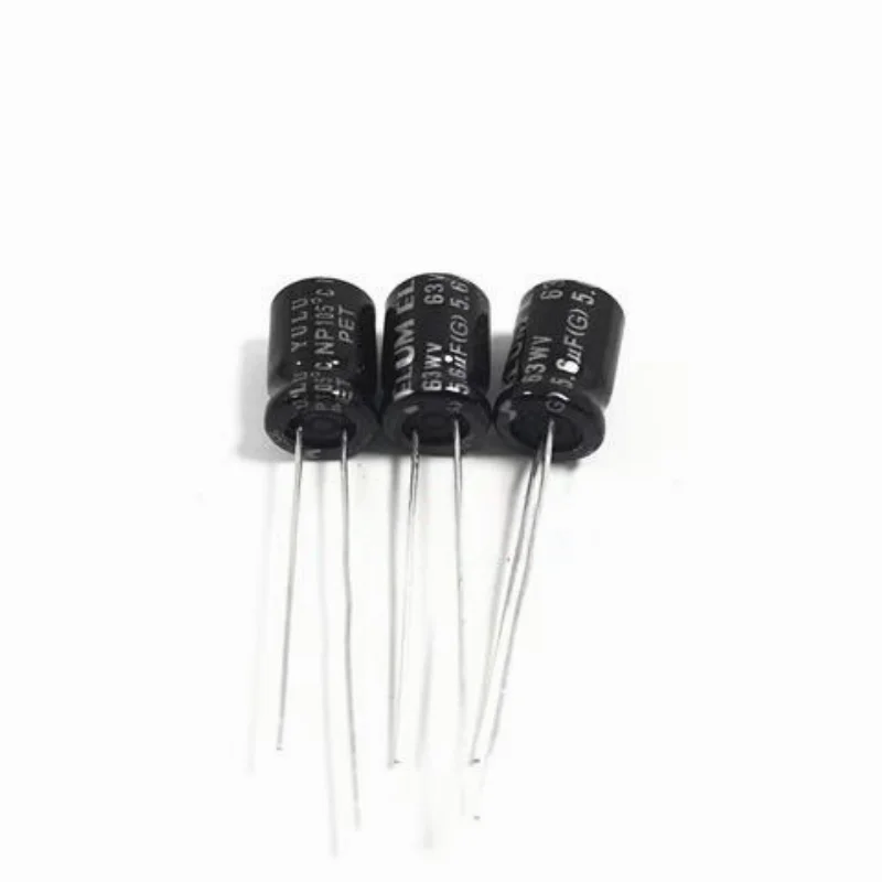 20PCS Audio High Frequency Crossover Endless NP Electrolytic Capacitor 63V 5.6UF 5.6UF 63V 8X12
