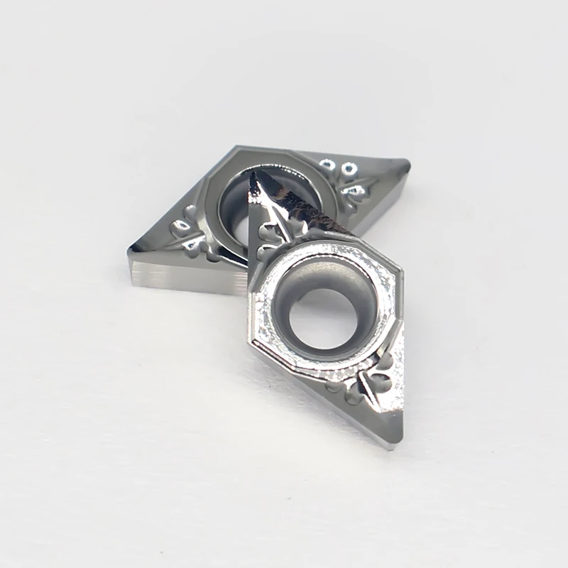 

10 шт. твердосплавные вставки DCGT070202 AK DCGT070204 AK L01 для обработки алюминия и дерева, токарный станок с ЧПУ, режущие инструменты