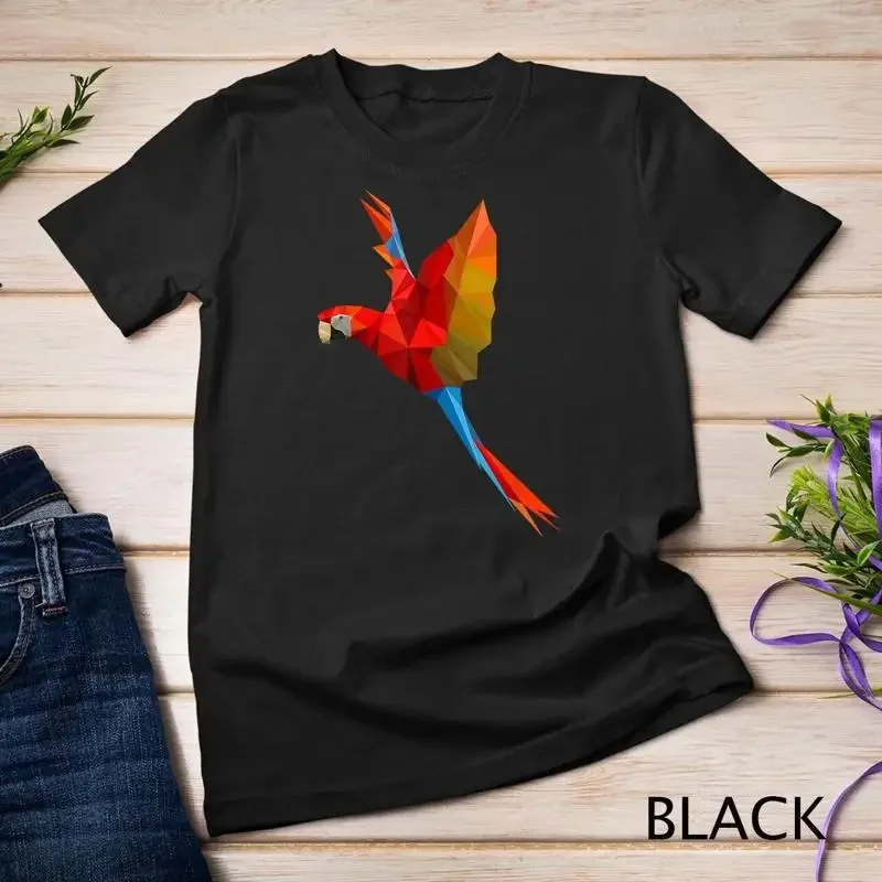 Tropical Parrot Bird Polygon Parrot owners Art T Shirt Unisex T shirt