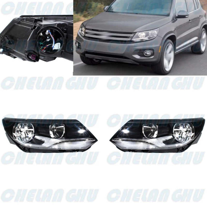 

For VW Tiguan 2012 2013 2014 2015 2016 2017 US Version 1 Pair Front Headlight HeadLamp DRL Without Bulbs car accessories