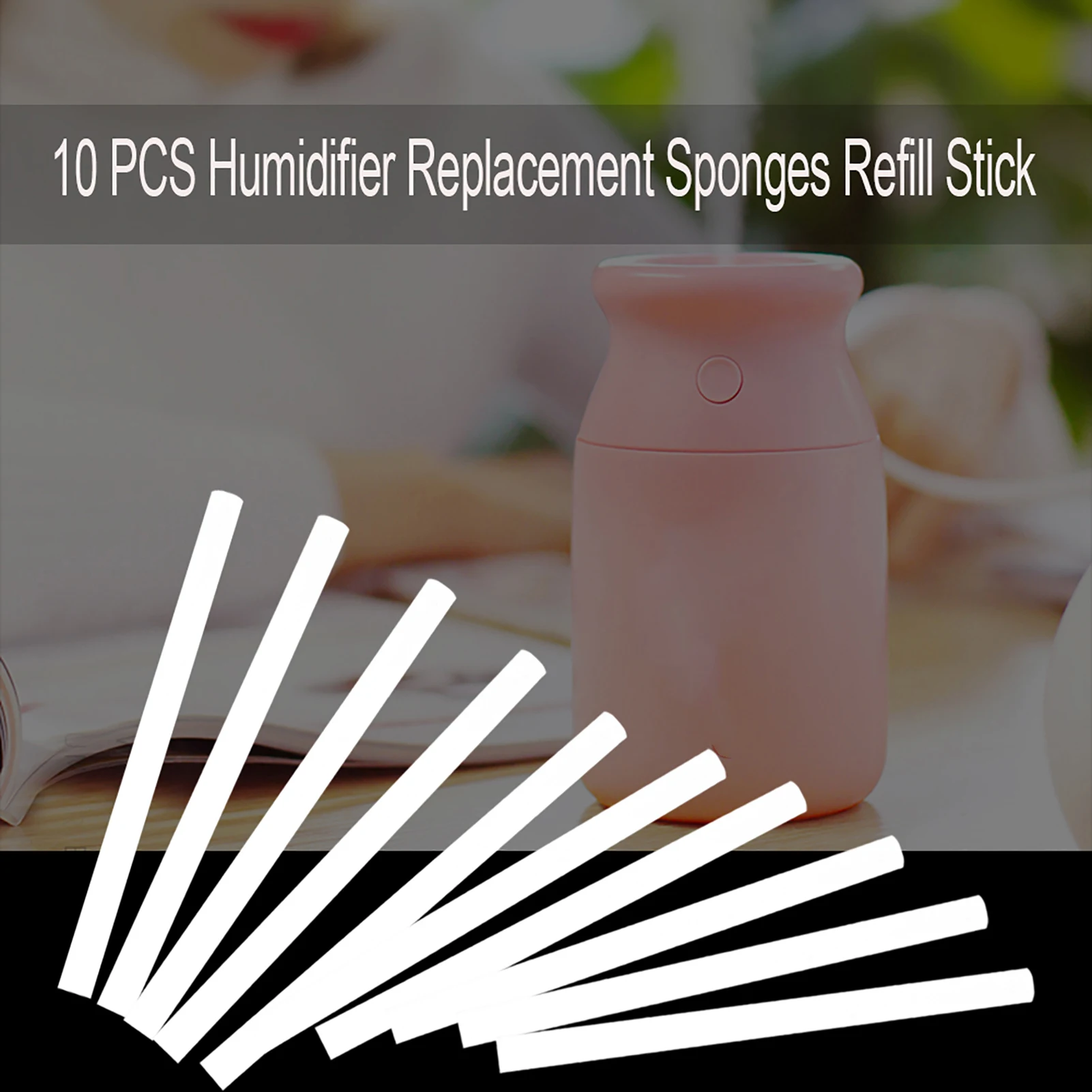 

10Pcs Mini Portable Personal USB Humidifier Replacement Sponges Refill Stick
