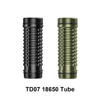 Wurkkos Brand 18650 Black/Olive Tube Aluminum Alloy for TD07 Tactical Flashlight (not Including TD07 Torch)
