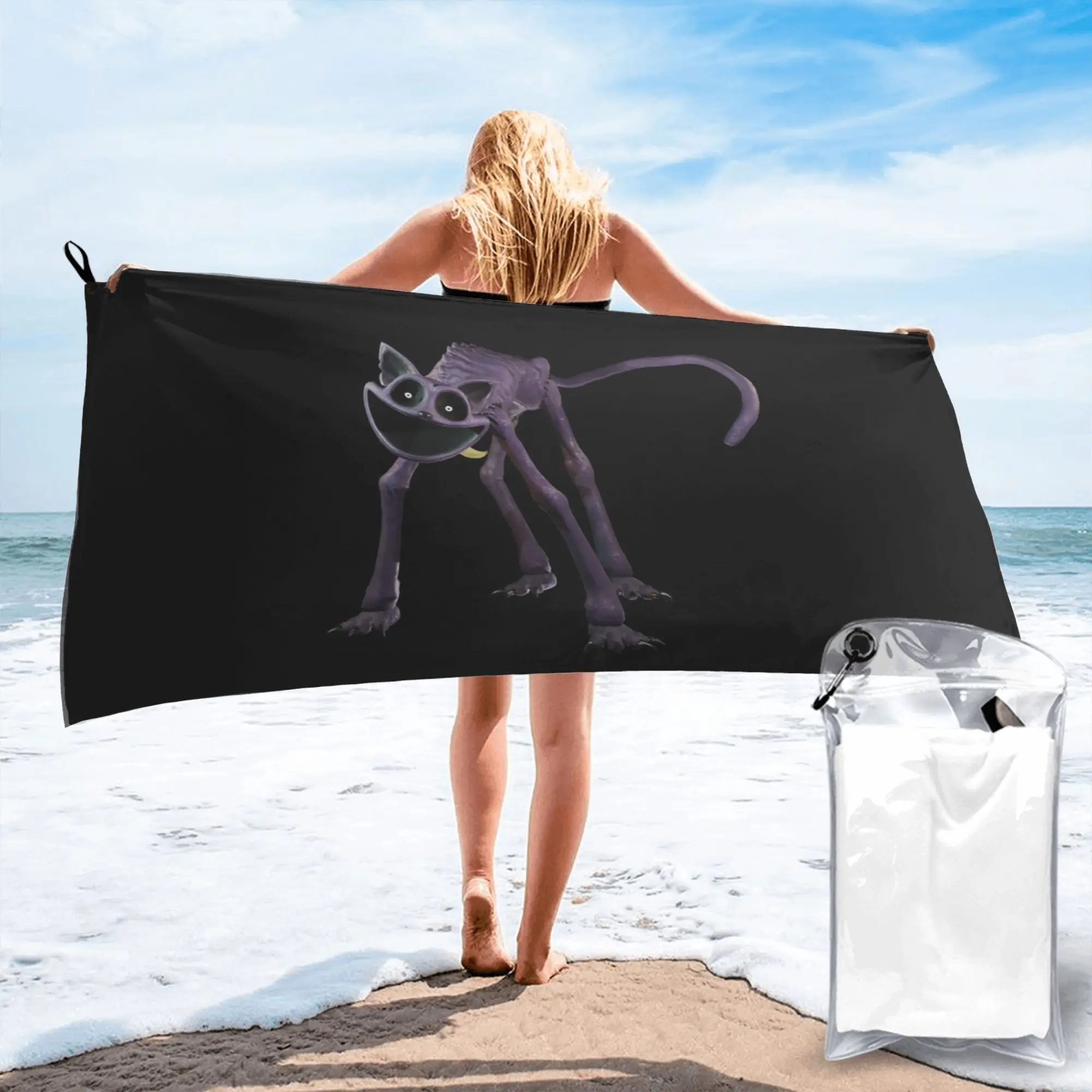CATNAP Monster Beach Towel Soft Microfiber Quick Dry Absorbent Quick Towels For Bath