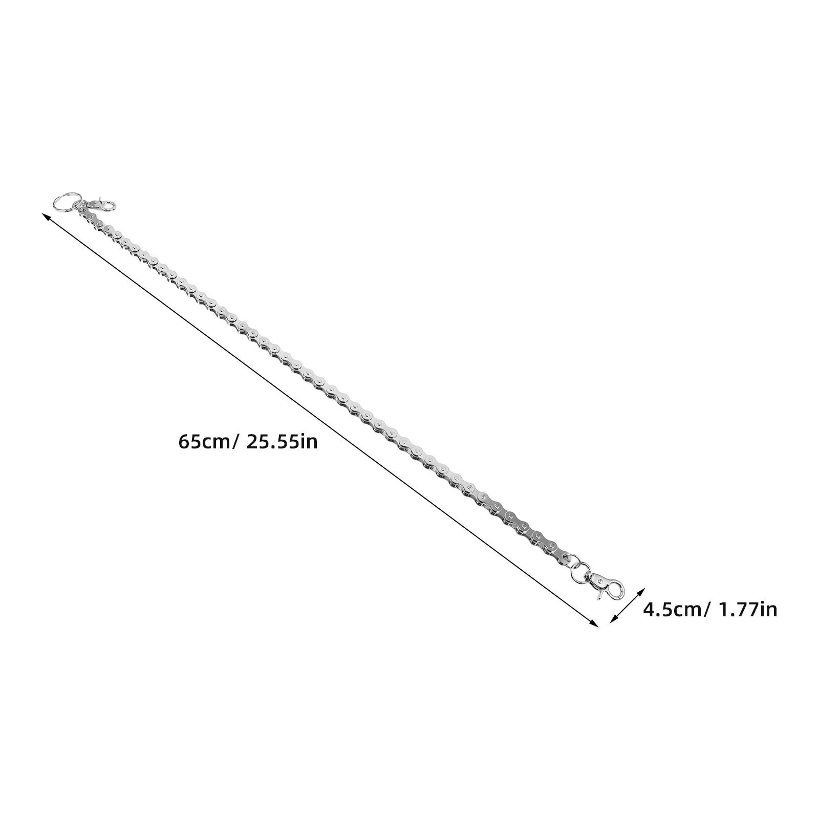 Punk-Stil Metall Hip Hop Kette Jeans modische Hosen Dekoration langlebig leicht Zubehör Männer Frauen Alltagskleidung