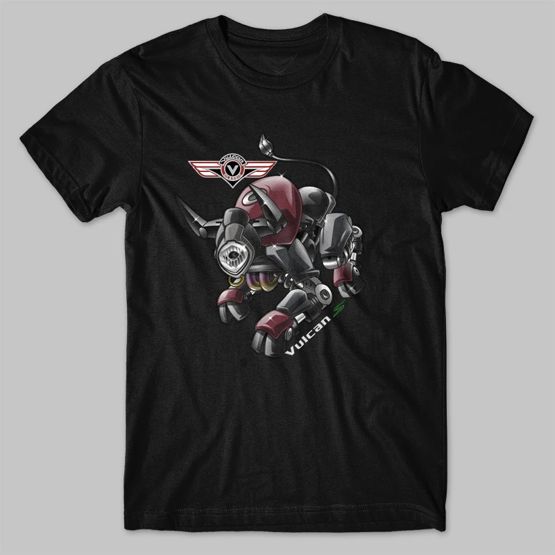 Classic Japanese Motorcycle Vulcan S Bull Inspired T-Shirt 100% Cotton O-Neck Short Sleeve Summer Casual Mens T-shirt Streetwear