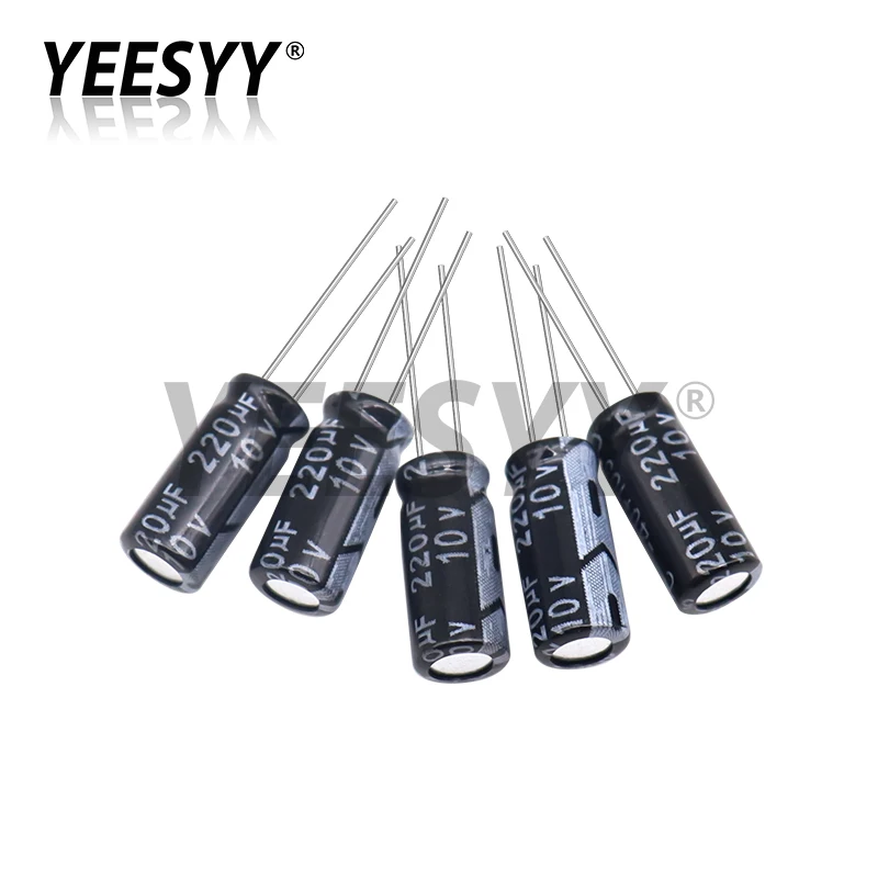 200pcs Electrolytic Capacitor Assorted Kit 15Values 0.1UF - 220UF 10V 16V 25V 50V 100UF 47UF 22UF 10UF Aluminum Capacitance Box