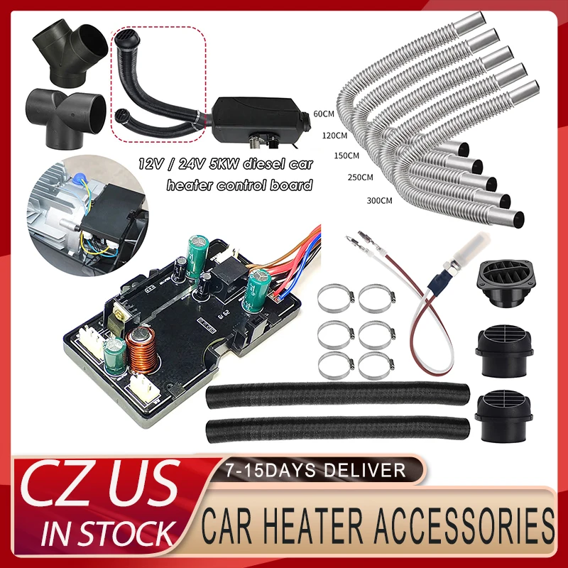 Car Heater Air Heater Motherboard Pipe Duct Warm Air Outlet Vent Hose Clips Set For W ebasto Eberspacher