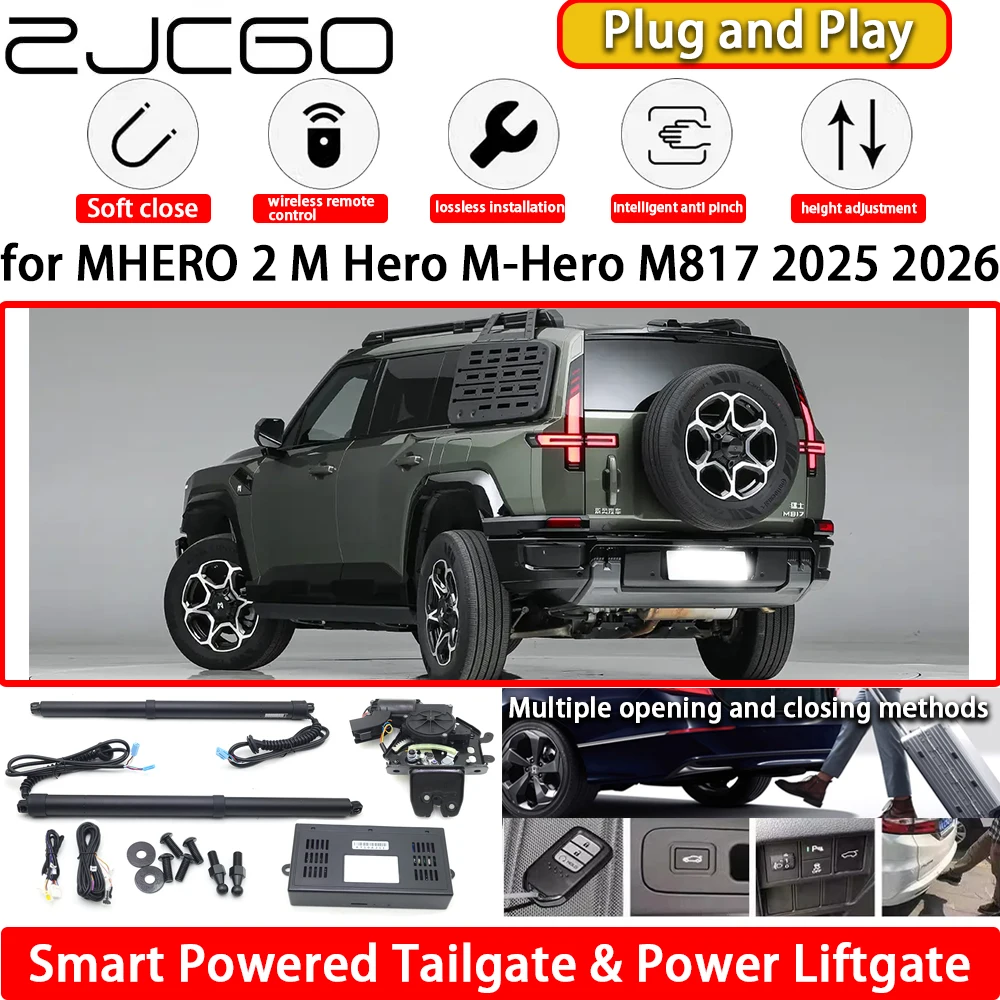 

ZJCGO for MHERO 2 M Hero M-Hero M817 2025 2026 OEM Automatic Electric Powered Tailgate Power Liftgate Tail Gate Lift Kit System