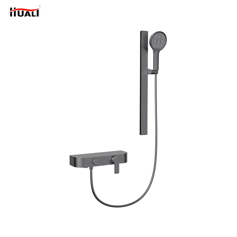 رف جميع مجموعة الدش النحاسية، منزل مضغوط، حمام