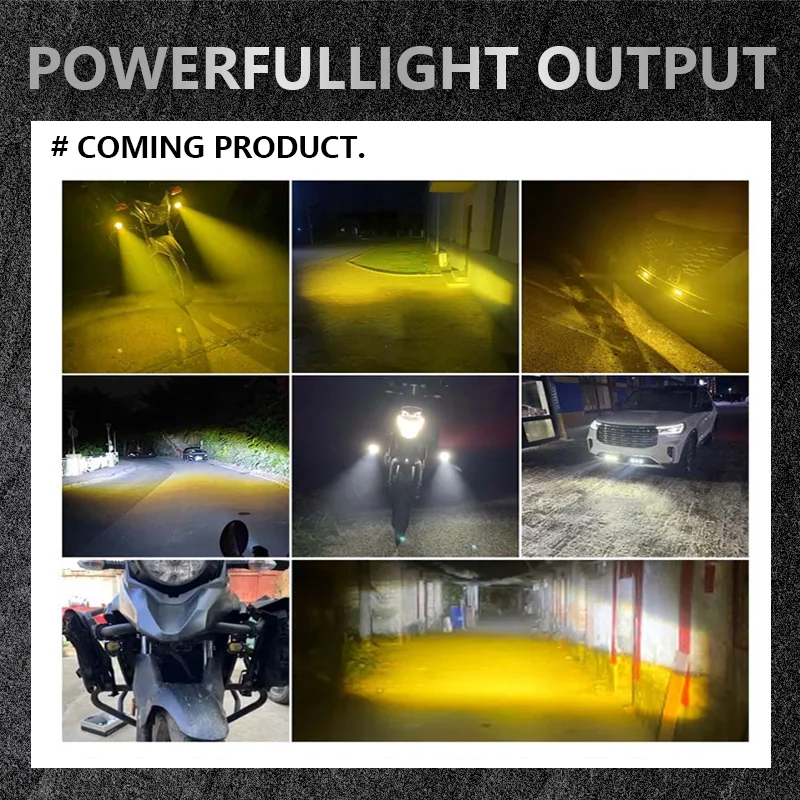 Led Headlight Bumper Fog Lamps Projector Lens Work Light Mini Driving Light Auxiliary Lights For Car Motorcycle Bar Spotlights - Image 4