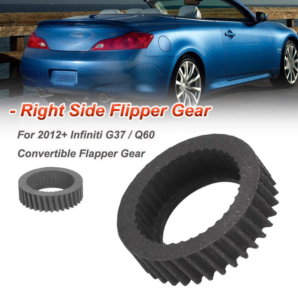 Black Nylon Right Side Flipper Gear For 2012+ Infiniti G37 / Q60 Convertible Flapper Gear 