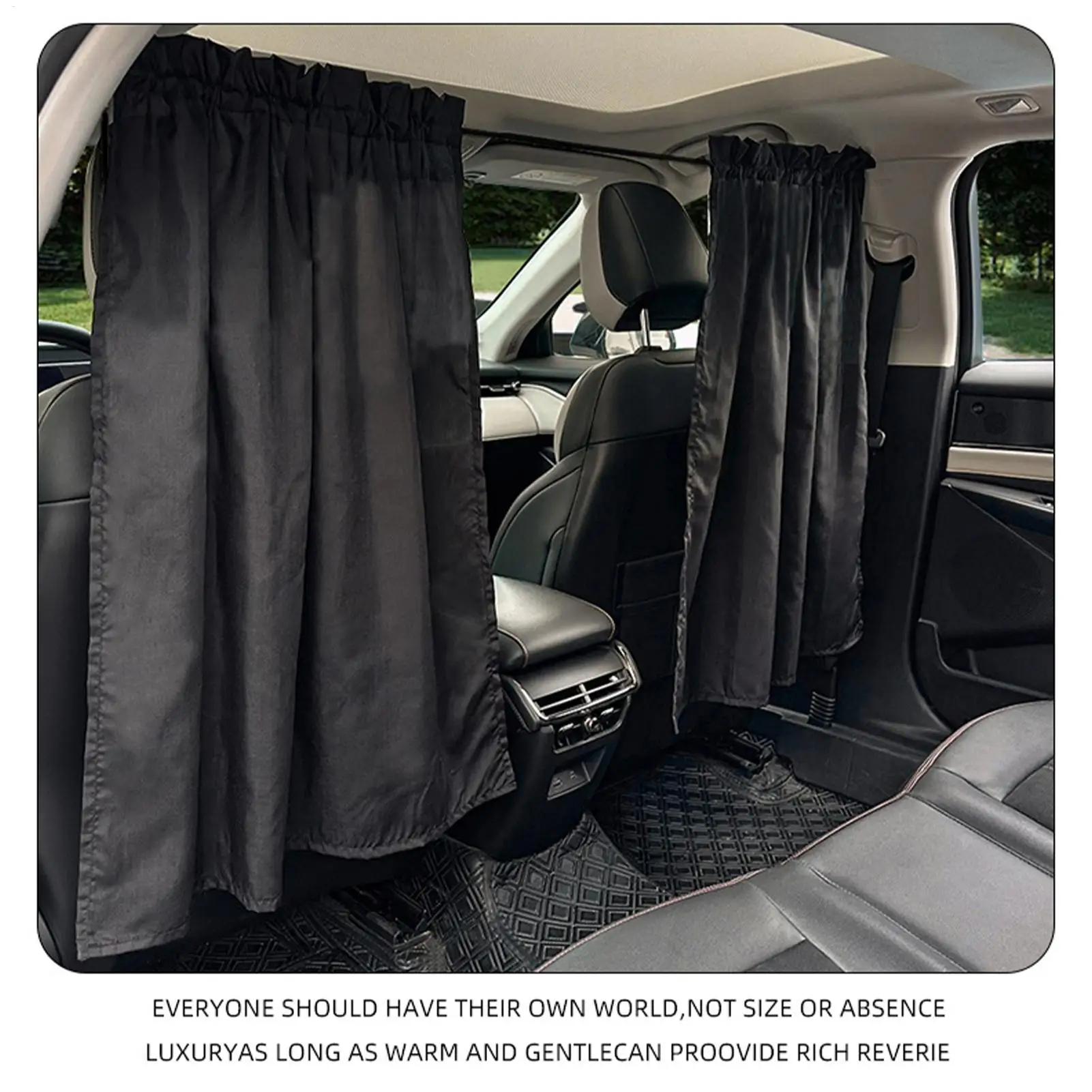 Car Window Curtains Light Blocking Car Sunshade Screen Removable Shield Protector Visor Screen Cover For Sleeping RV Baby Kids