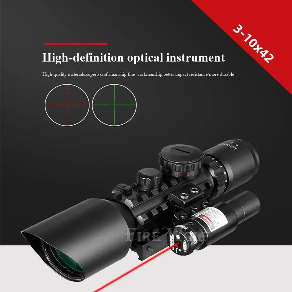 

M9C 3-10X42 Anti-Seismic Sight Infrared & Green Laser Integrated Zoom Telescope for Enhanced Precision And Stability