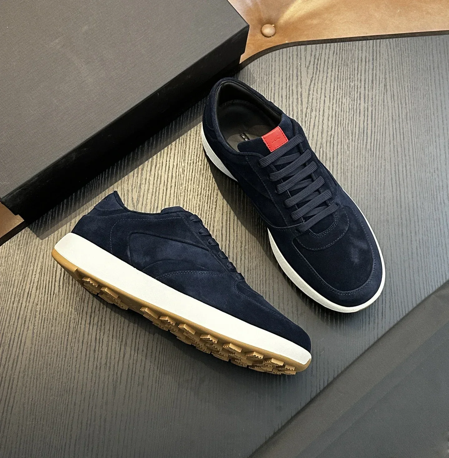 

OECHSLI Shoes Cowhide Suede 2025 new outdoors Fashion quality Tie rope motion Men‘s European big size 39-46