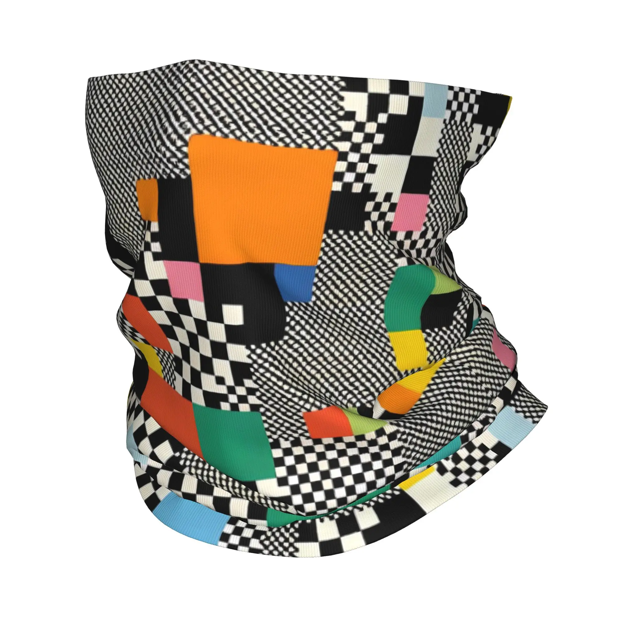 Swirl stripe color block print5 Bandana Gaiter Club   Wrap Scarf   Running  Adult Breathable Neckerchief